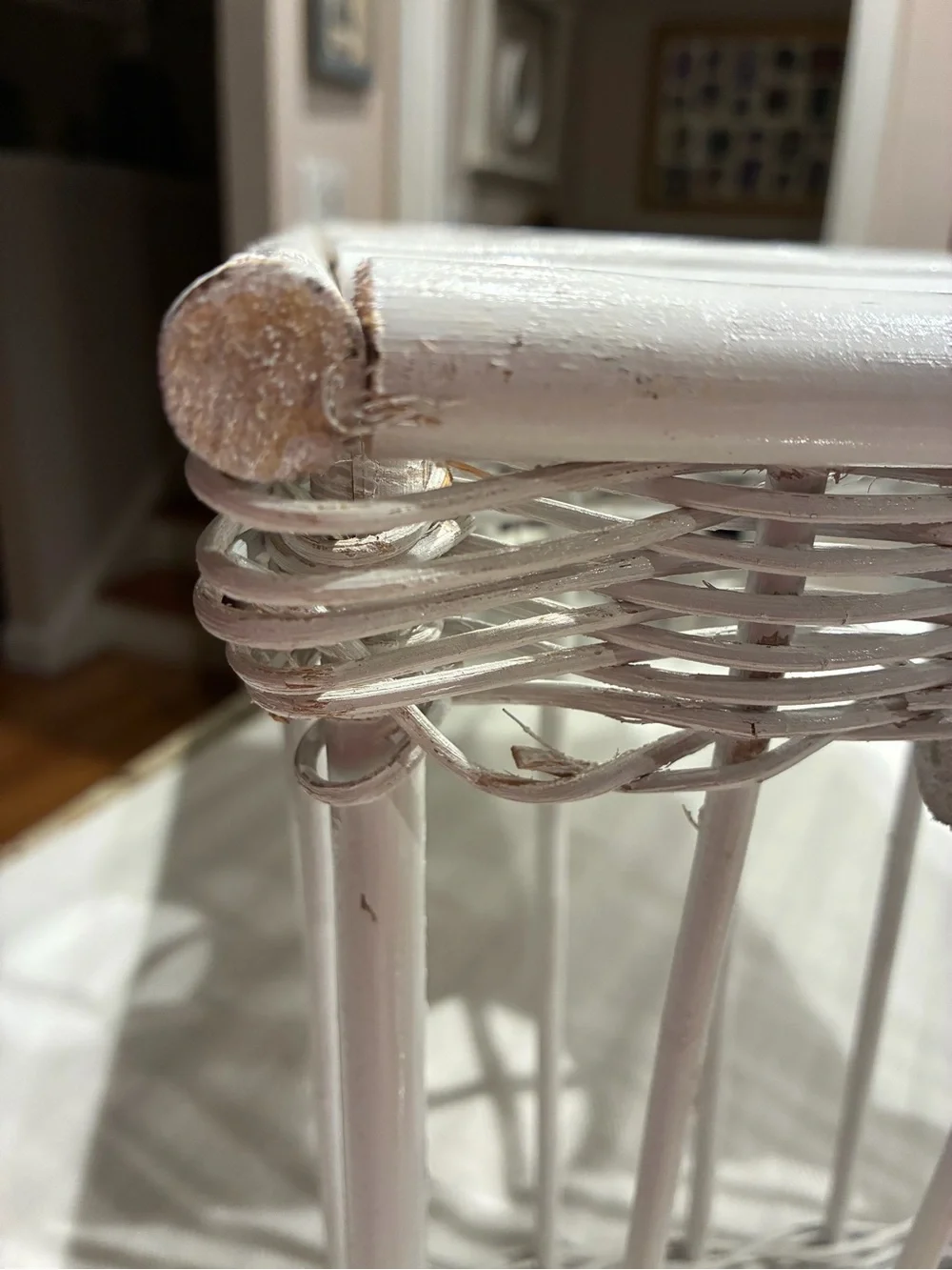 N/A white wicker